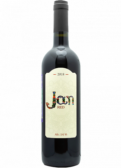 Вино  Jan  red dry 2018 750 мл