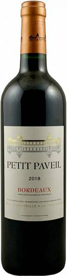 Вино Chateau Paveil de Luze Petit Paveil Bordeaux AOC   2018 750 мл