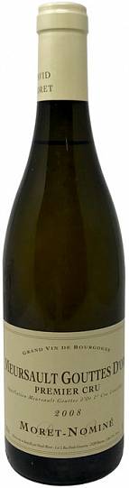 Вино Domaine Moret-Nomine  Meursault Gouttes d'Or Premier Cru AOC  2008 750 мл