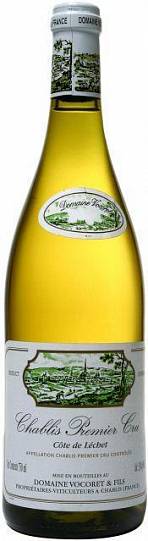 Вино Domaine Vocoret, "Cote de Lechet", Chablis 1-er Cru, Домен Вок
