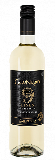 Вино Gato Negro 9 Lives Reserve Sauvignon Blanc 9 Лайвс Резерв Совинь