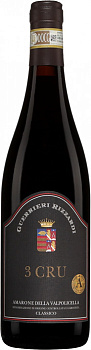 Вино Guerrieri Rizzardi  3 Cru Amarone della Valpolicella Classico  2018 750 мл 16%
