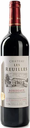 Вино Chateau Les Reuilles EARL Todesco Patrick AOC Bordeaux  2016 750 мл