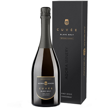 Игристое вино Agora Cuvee Агора Кюве  Пино Гриджио Шардоне  п/у  750 мл  12,5%