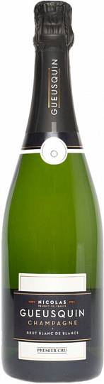 Шампанское Champagne Nicolas Gueusquin Brut Blanc de Blancs Premier Cru   750 м