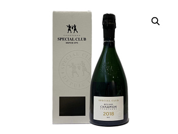 Шампанское ROLAND CHAMPION Spécial Club Blanc de Blancs Grand Cru Brut в п/у 2018 750 мл 12,5%