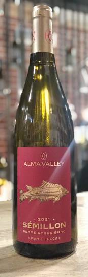 Вино  Alma Valley SEMILLON Альма Валей Семильон 2021  750 мл 13,5%
