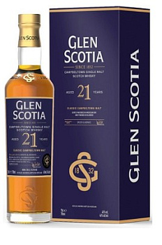 Виски Glen Scotia 21 YO in gift box   700 мл
