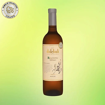 Вино белое сухое Didebuli Rkatsiteli Дидебули Ркацители 750 мл  10,5%