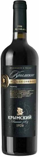 Вино Крымское Эксклюзивное Мерло красное сухое 75