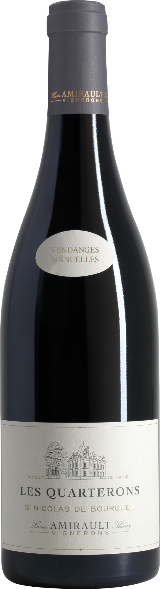 Вино Les Quarterons Saint Nicolas de Bourguei AOC Ле Картерон Сен Николя де Бургей АОС 2017 750мл