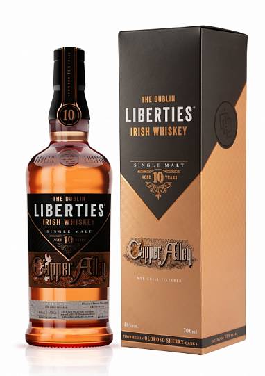 Виски The Dublin Liberties Copper Alley 10 YO Irish Single Malt Whiskey in gift box 7