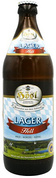 Пиво Hosl  Lager Hell  Хёсль Лагер Хелль   стекло 500 мл