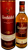Виски Glenfiddich 15 Years Old  Гленфиддик 15 лет туба 750 мл