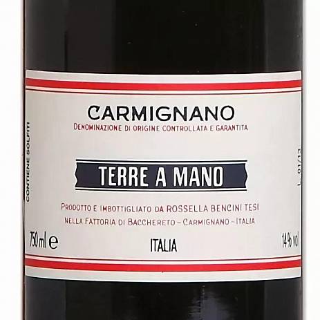 Вино Fattoria di Bacchereto di Maria Rossella Benci Terre a Mano  Carmignano DOCG   20