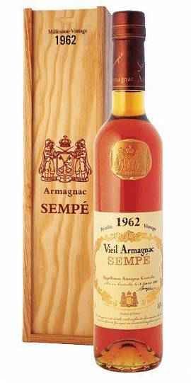 Арманьяк Vieil Armagnac Sempe Семпэ Вьей в подарочной упак