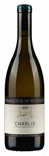 Вино  François de Nicolay Chablis   2018 750 мл