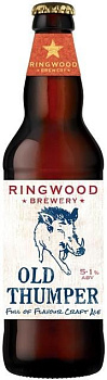 Пиво Ringwood Old Thumper Рингвуд Олд Сампе стекло 500 мл