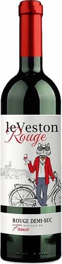 Вино Le Veston Rouge   Demi-sec  Ле Вестон  красное  полусухое
