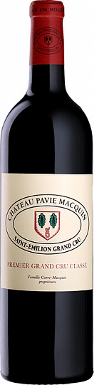 Вино Chateau Pavie Macquin Saint-Emilion Grand Cru AOC red dry 2016 750 мл