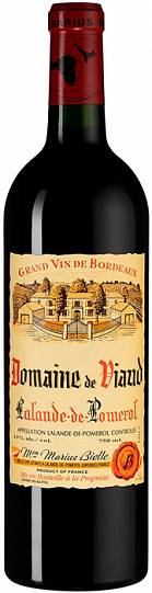 Вино Domaine de Viaud  Lalande de Pomerol AOC  2010 750 мл
