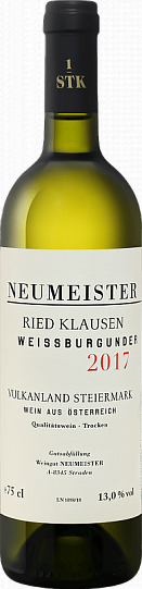 Вино Weingut Neumeister  Weissburgunder Ried Klausen Vulkanland Steiermark  Нойма