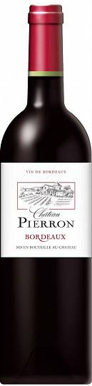 Вино Chateau Pierron Rouge Bordeaux AOC 2014 750 мл