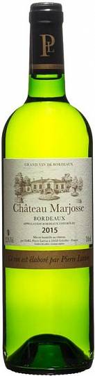 Вино Chateau Marjosse  Blanc Entre-Deux-Mers AOC  2015 750 мл