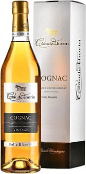 Коньяк Claude Thorin Folle Blanche Vintage gift box  2005  700 мл