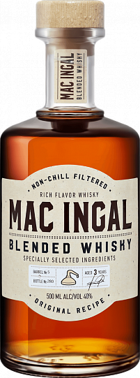 Виски Mac Ingal Blended Whisky 3 y.o.  40% 500 мл