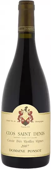 Вино Domaine Ponsot  Clos Saint Denis Grand Cru Cuvee Tres Vieilles Vignes AOC 2015 75