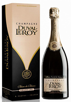 Шампанское Duval-Leroy Blanc de Blancs Grand Cru  gift box  75 мл