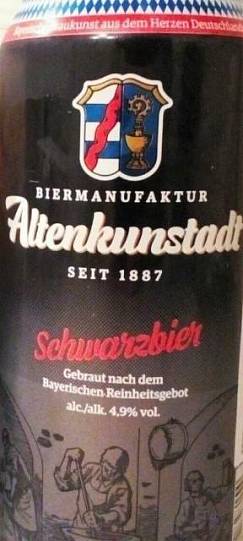 Пиво Altenkunstadt Schwarzbier Brauhaus Leikeim 500 мл