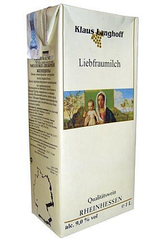 Вино Liebfraumilch Молоко любимой женщины, белое полусладкое  2019 750 мл