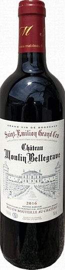 Вино Château Moulin Bellegrave   2016 750 мл