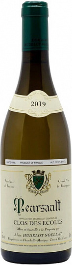 Вино Domaine Hudelot-Noellat Meursault Clos des Ecoles AOC  2019 750 мл  13%