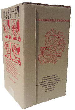 Вино столовое "Каберне" красное сухое в упаковке BAG-in-BOX 10л