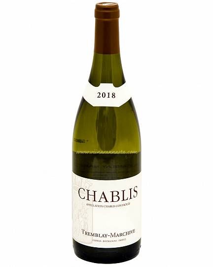Вино Chablis Tremblay-Marchive  2018 750 мл