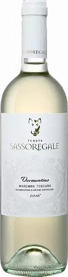 Вино Tenuta Sassoregale Vermentino Maremma Toscana DOC Тенута Сассорега