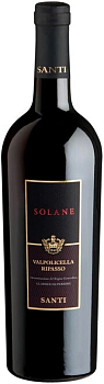 Вино Santi  Solane  Ripasso Valpolicella Classico Superiore DOC  Солане Рипассо Вальполичелла Классико Супериоре 2021  750 мл  14%
