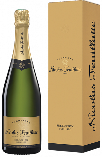 Шампанское Nicolas Feuillatte Selection Demi-Sec gift box 2016 750 мл