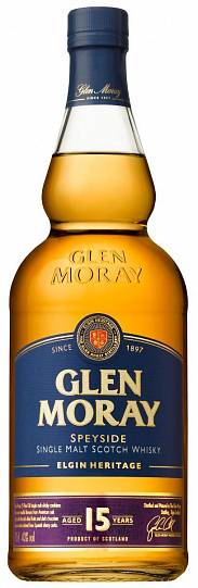 Виски  Glen Moray Single Malt Elgin Heritage 15 YO  gift box 700 мл