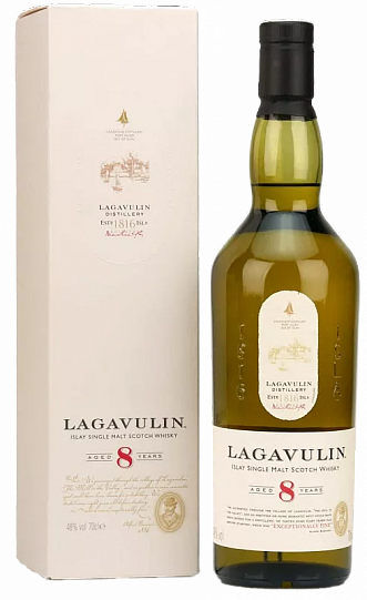 Виски  Lagavulin Islay Single Malt Scotch Whisky 8 y.o. gift box  48% 700 мл