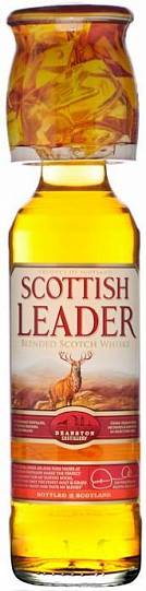 Виски Scottish Leader  with a glass 700 мл