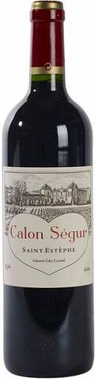 Вино Chateau Calon-Segur  Saint-Estephe 3-eme Grand Cru Classe  2001  750 мл