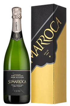 Игристое вино Cava Sumarroca  Brut Nature Gran Reserva  gift box  2021  750 мл