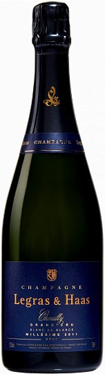 Игристое вино Legras & Haas Blanc de Blancs Grand Cru Chouilly Millésime Cham