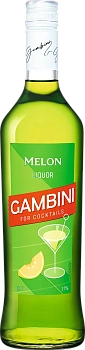 Ликер   Gambini  Green Melon  700  мл  17 %