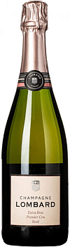 Шампанское Champagne Lombard  Extra Brut Premier Cru Rose  2019 750 мл 12,5%