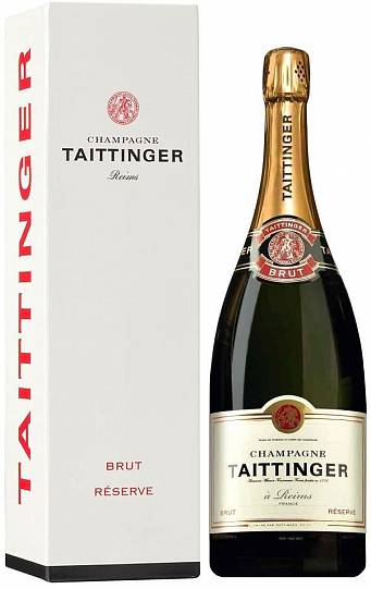 Шампанское Taittinger Brut Reserve gift box Тэтэнже Брют Резерв